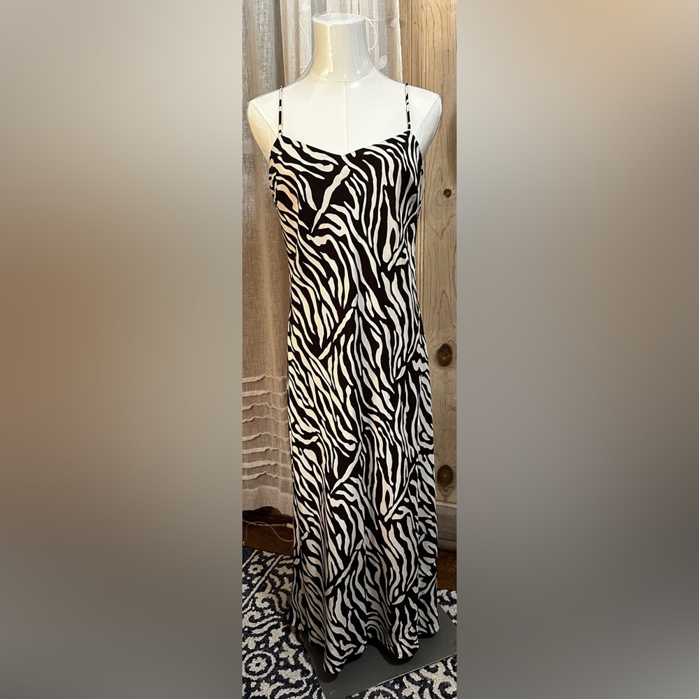 INC International Concepts Zebra Print Maxi Dress